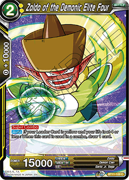 Zoldo of the Demonic Elite Four - BT11-109 - Common available at 401 Games Canada