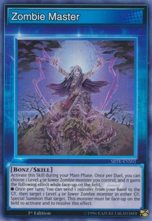 Zombie Master (Skill Card) - SBTK-ENS01 - Super Rare - 1st Edition available at 401 Games Canada