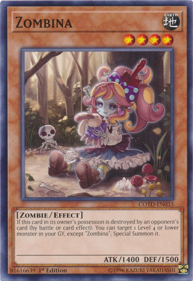 Zombina - COTD-EN033 - Common - 1st Edition available at 401 Games Canada