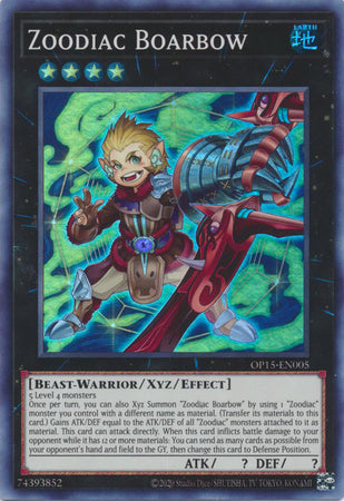 Zoodiac Boarbow - OP15-EN005 - Super Rare available at 401 Games Canada