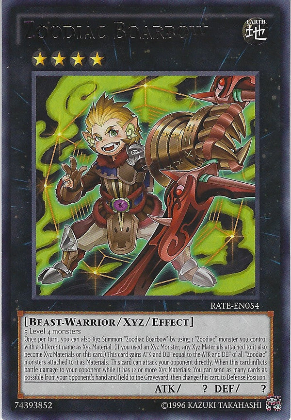 Zoodiac Boarbow - RATE-EN054 - Rare - Unlimited available at 401 Games Canada