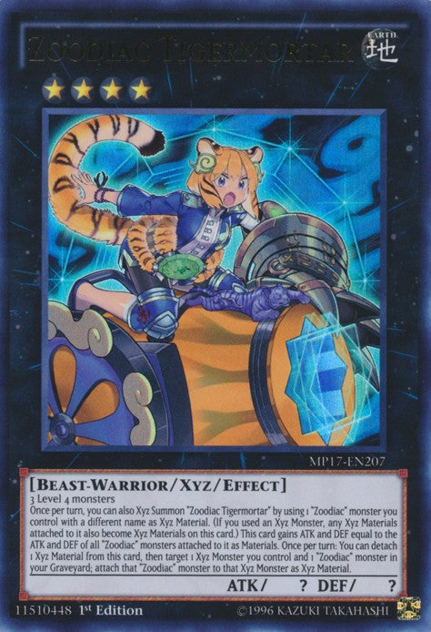 Zoodiac Tigermortar - MP17-EN207 - Ultra Rare - 1st Edition available at 401 Games Canada