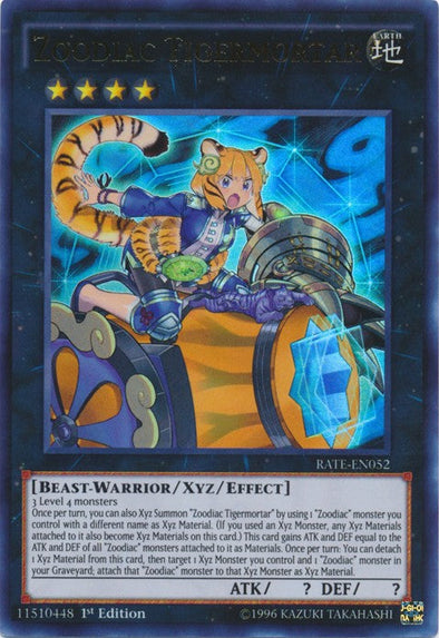 Zoodiac Tigermortar - RATE-EN052 - Ultra Rare - 1st Edition available at 401 Games Canada