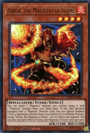 Zoroa, the Magistus of Flame - GEIM-EN002 - Ultra Rare - 1st Edition available at 401 Games Canada