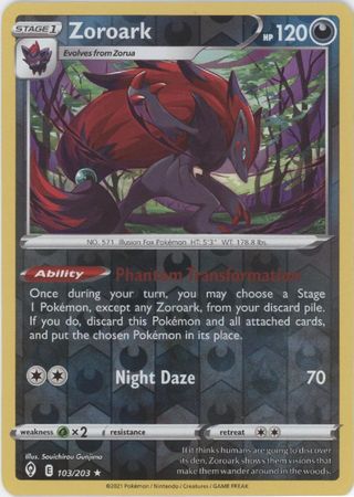 Zoroark - 103/203 - Holo Rare - Reverse Holo available at 401 Games Canada