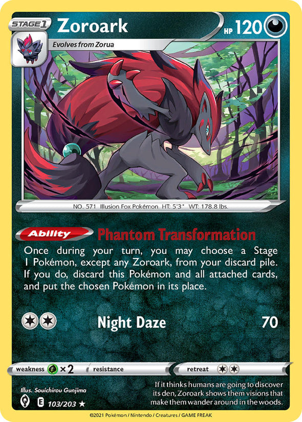 Zoroark - 103/203 - Rare - Theme Deck Exclusive available at 401 Games Canada