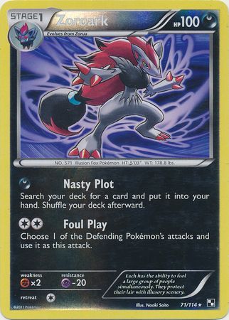 Zoroark - 71/114 - Holo Rare - Reverse Holo available at 401 Games Canada