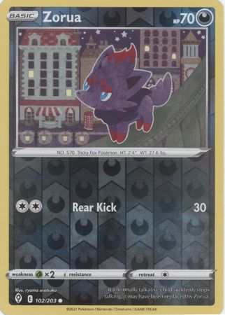 Zorua - 102/203 - Common - Reverse Holo available at 401 Games Canada