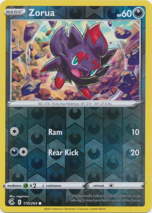 Zorua - 170/264 - Common - Reverse Holo available at 401 Games Canada