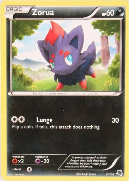 Zorua - 23/30 - Common available at 401 Games Canada