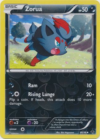 Zorua - 66/98 - Uncommon - Reverse Holo available at 401 Games Canada