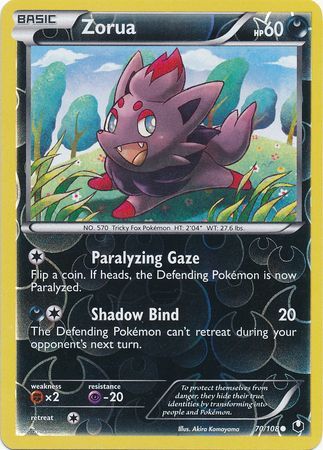 Zorua - 70/108 - Common - Reverse Holo available at 401 Games Canada