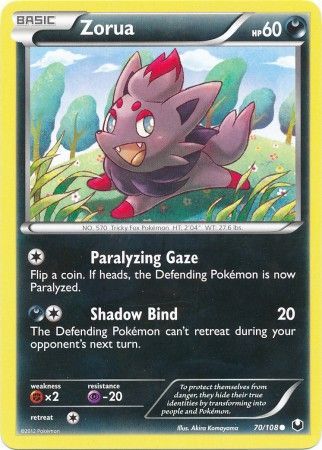 Zorua - 70/108 - Common available at 401 Games Canada