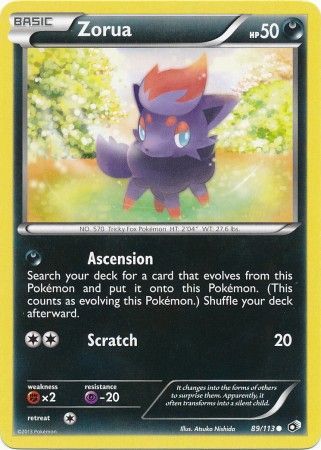 Zorua - 89/113 - Common available at 401 Games Canada