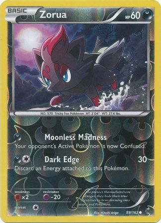 Zorua - 89/162 - Common - Reverse Holo available at 401 Games Canada