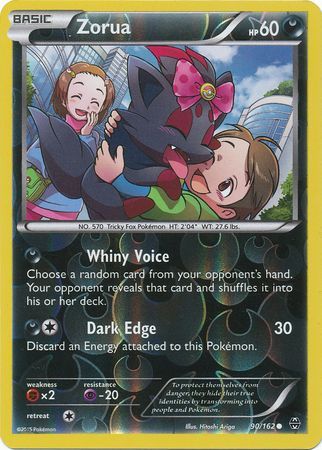 Zorua - 90/162 - Common - Reverse Holo available at 401 Games Canada