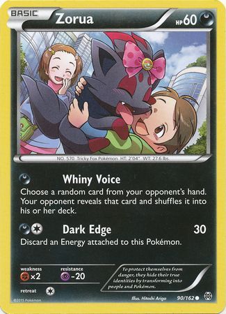 Zorua - 90/162 - Common available at 401 Games Canada