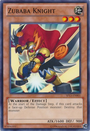 Zubaba Knight - SP13-EN001 - Starfoil Rare - Unlimited available at 401 Games Canada