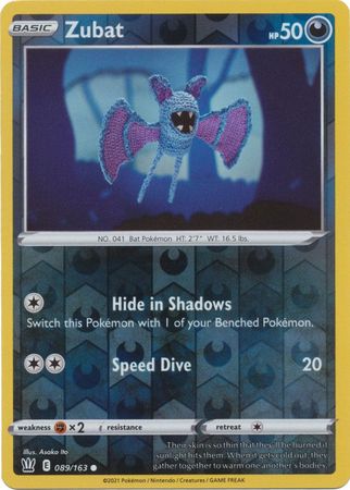 Zubat - 089/163 - Common - Reverse Holo available at 401 Games Canada