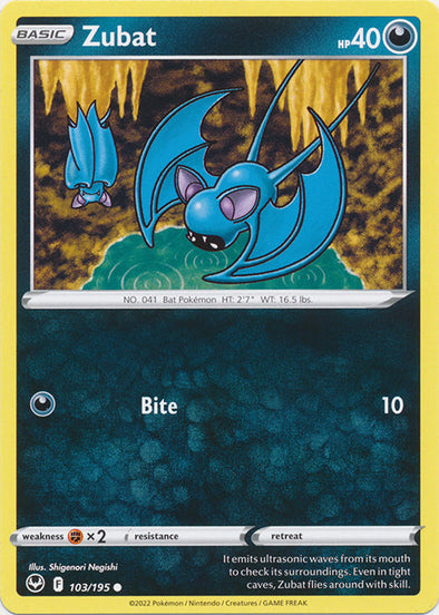 Zubat - 103/195 - Common available at 401 Games Canada