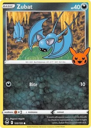 Zubat - 103/195 - Promo (Trick or Trade BOOster Bundle) available at 401 Games Canada