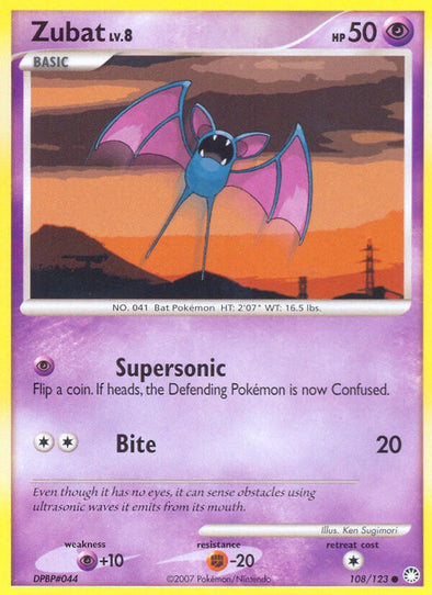 Zubat - 108/123 - Common available at 401 Games Canada