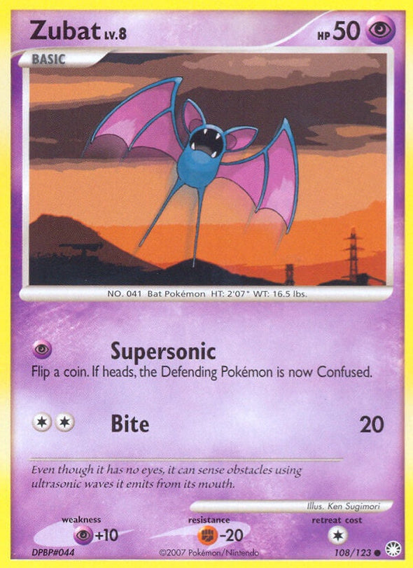 Zubat - 108/123 - Common available at 401 Games Canada