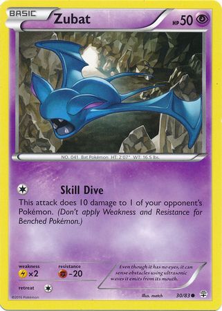 Zubat - 30/83 - Common available at 401 Games Canada