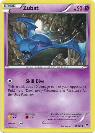 Zubat - 31/119 - Common available at 401 Games Canada