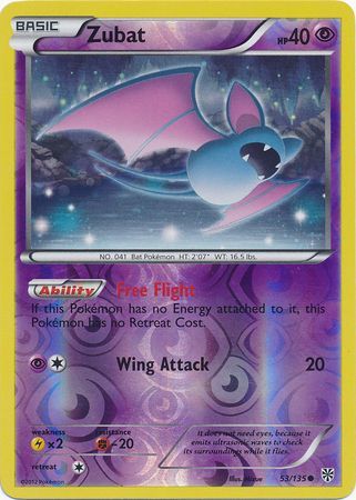 Zubat - 53/135 - Common - Reverse Holo available at 401 Games Canada