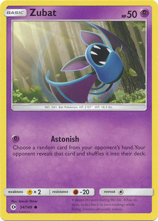 Zubat - 54/149 - Common available at 401 Games Canada