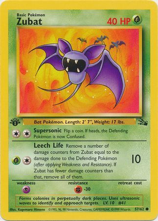 Zubat - 57/62 - Common - 1st Edition available at 401 Games Canada