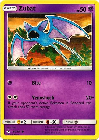 Zubat - 64/214 - Common available at 401 Games Canada