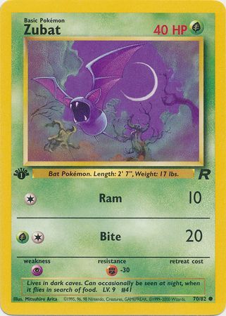 Zubat - 70/82 - Common - 1st Edition available at 401 Games Canada