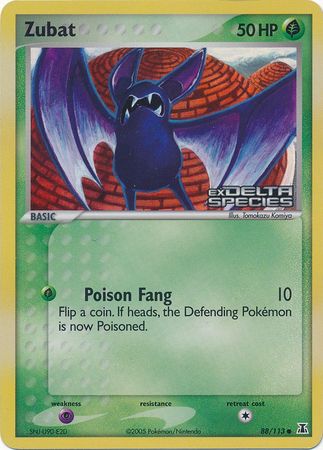 Zubat - 88/113 - Common - Reverse Holo available at 401 Games Canada