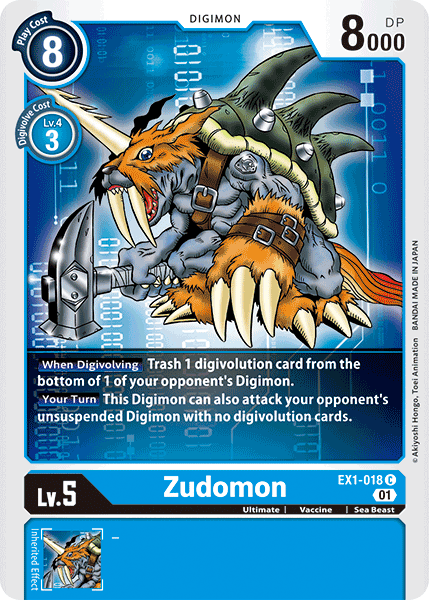 Zudomon - EX1-018 - Common available at 401 Games Canada