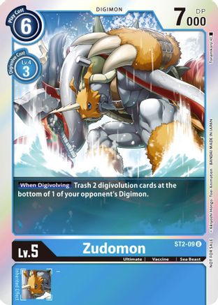 Zudomon (Official Tournament Pack Vol. 6) - ST2-09 - Uncommon (Foil) available at 401 Games Canada