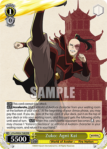 Zuko: Agni Kai - ATLA/WX04-ET04R - Triple Rare available at 401 Games Canada