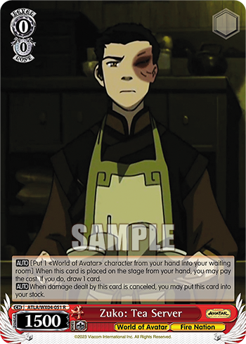 Zuko: Tea Server - ATLA/WX04-E051 - Rare available at 401 Games Canada