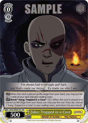 Zuko: Trapped in a Cave - ATLA/WX04-ET01 - Trial Deck available at 401 Games Canada