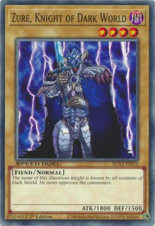 Zure, Knight of Dark World - SGX3-ENI12 - Common - 1st Edition available at 401 Games Canada
