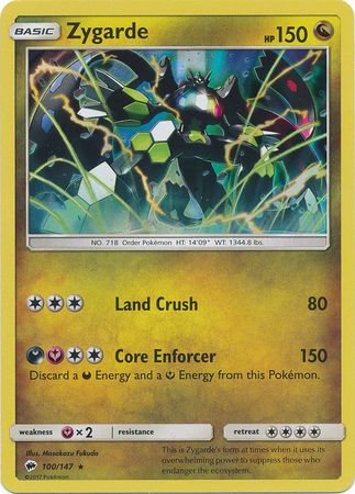 Zygarde - 100/147 - Holo Rare available at 401 Games Canada