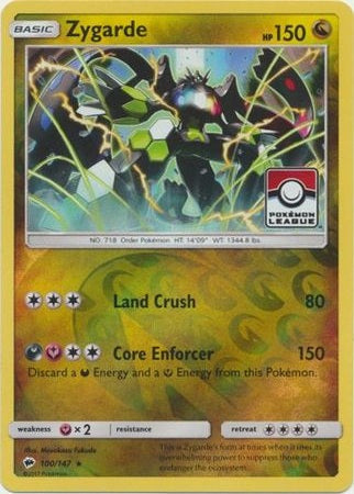 Zygarde - 100/147 - League Promo available at 401 Games Canada