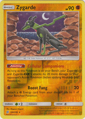 Zygarde - 124/236 - Rare - Reverse Holo available at 401 Games Canada