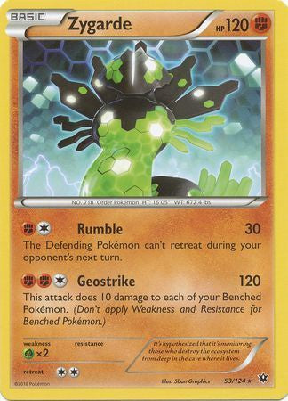 Zygarde - 53/124 - Rare available at 401 Games Canada