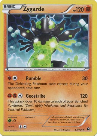 Zygarde - 53/124 - Shattered Holo Rare - Theme Deck Exclusive available at 401 Games Canada