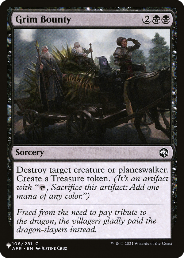 Grim Bounty - AFR Reprint (PLST)