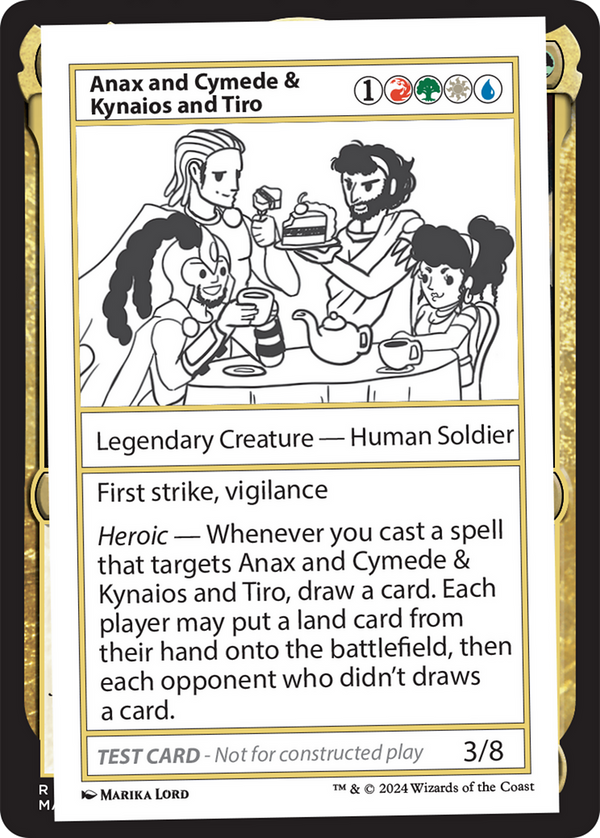 Anax and Cymede & Kynaios and Tiro - Test Card (MB2)
