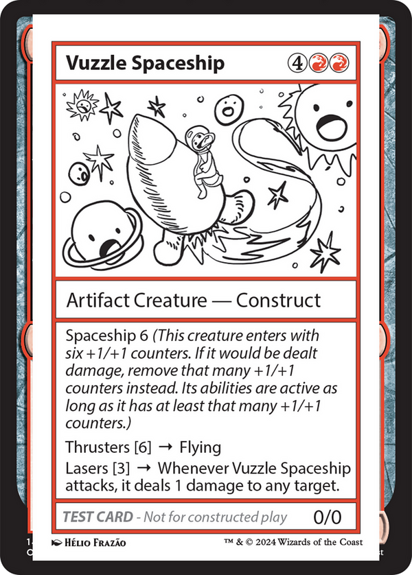 Vuzzle Spaceship - Test Card (MB2)