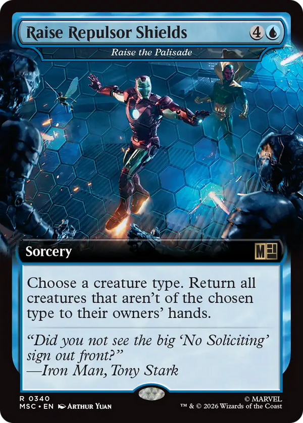 Raise Repulsor Shields // Raise the Palisade - Extended Art (MSC) (Pre-Order)